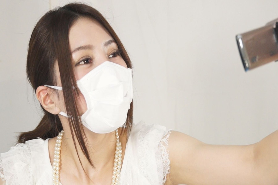 マスク姿のゆうりとみれいをみて!　サンプル画像02