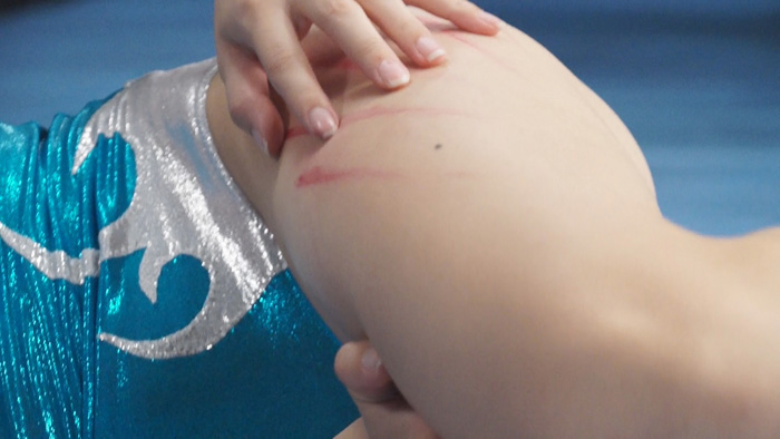 こんな魅力的な大森玲菜を集中破壊リョナプロレス(頭部集中Ver.)　サンプル画像06