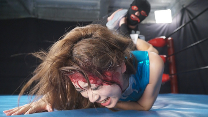 こんな魅力的な大森玲菜を集中破壊リョナプロレス(頭部集中Ver.)　サンプル画像01