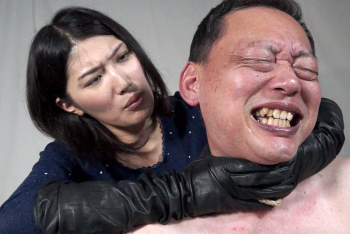 【HD】黒革手袋の怨女　復讐の首絞め淫辱制裁5　サンプル画像06