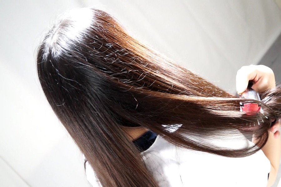 黒髪少女七菜原ココ 恋するロングヘアー　サンプル画像03