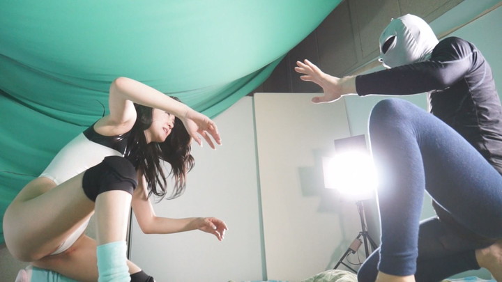 女子プロレス　男対決　武井モナ　個人撮影