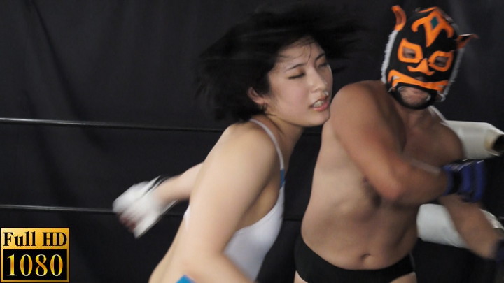 阿部乃みくのMIX格闘 阿部乃みく 女子プロレス 競泳水着 阿部乃みく