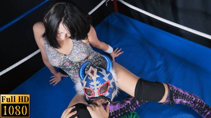 女子プロレス　男対決　ミックスキャットファイト　篠宮桜良　ハイキック