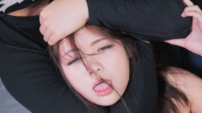 ブラックアウトプロレスリングMIX Vol.01 鶴田かな 宮崎あや プロレレス技 苦しい 股間開き 鶴田かな