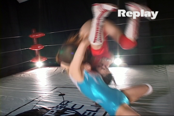 第3回SSSGPグランプリ 決勝 キャットファイト 女子プロレス 国見奈々 安藤あいか バックドロップ