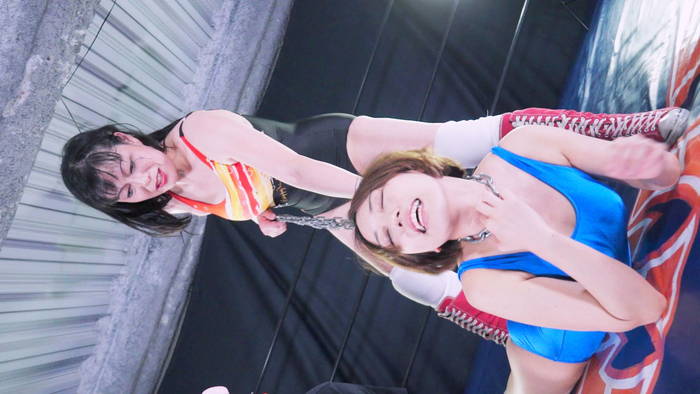 キャットファイト　首絞め 藤川れいな サタンドリル由紀