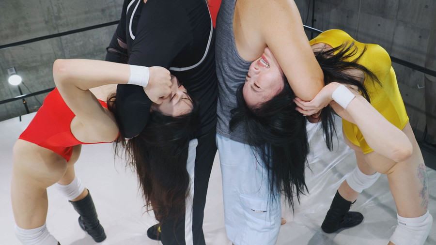 ミックスタッグマッチ男子vs女子01 石川陽波&兎美かれん BWP プロレスリング 石川陽波 兎美かれん