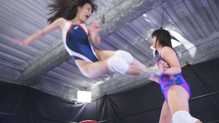 エクストリームエクストラマッチ Vol.3 西内るな vs 白桃心奈 女子プロレス キャットファイト ドロップキック 白桃心奈 西内るな