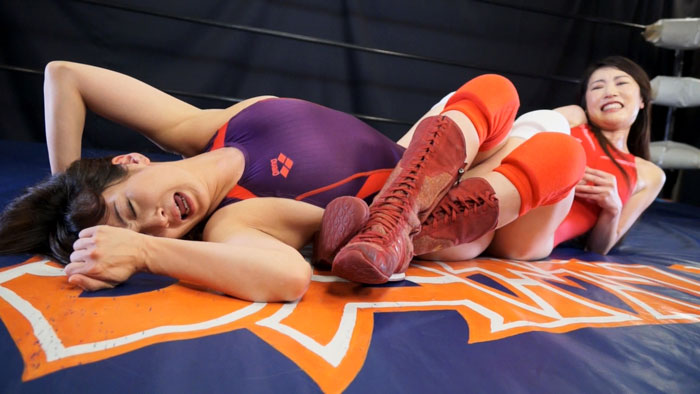 人妻プロレスファイト1 静香vs かのん 女子プロレス 巨乳 人妻 静香 かのん