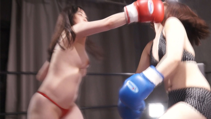 トップレスボクシングボクシング　悠木りほ 　新川ゆず 巨乳
