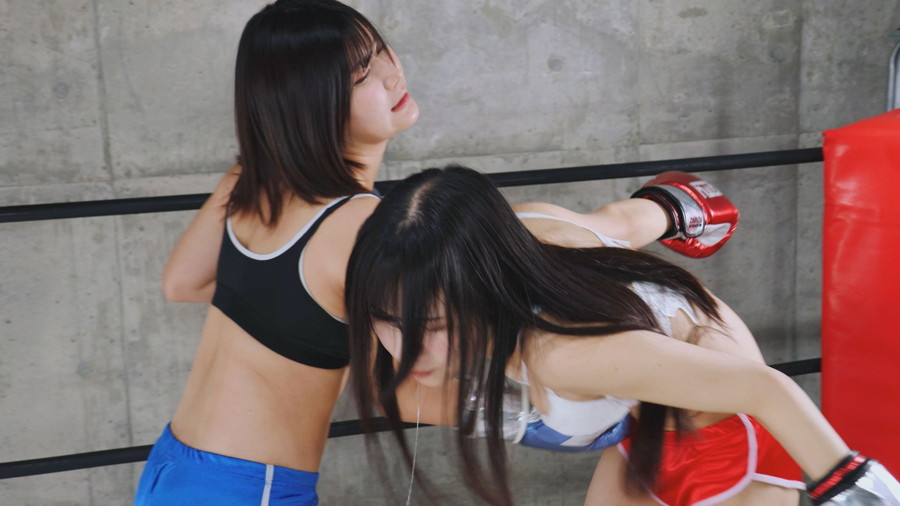 生田優梨と有加里ののかが3Rで激突する女子ボクシング映像