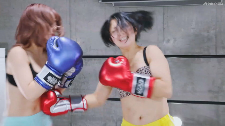 宇一佳奈実と有村のぞみの女子ボクシング激闘シーン
