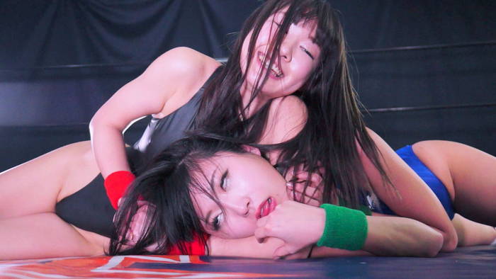 女子プロレス　キャットファイト　新垣ひとみ　 春川せせら  失神