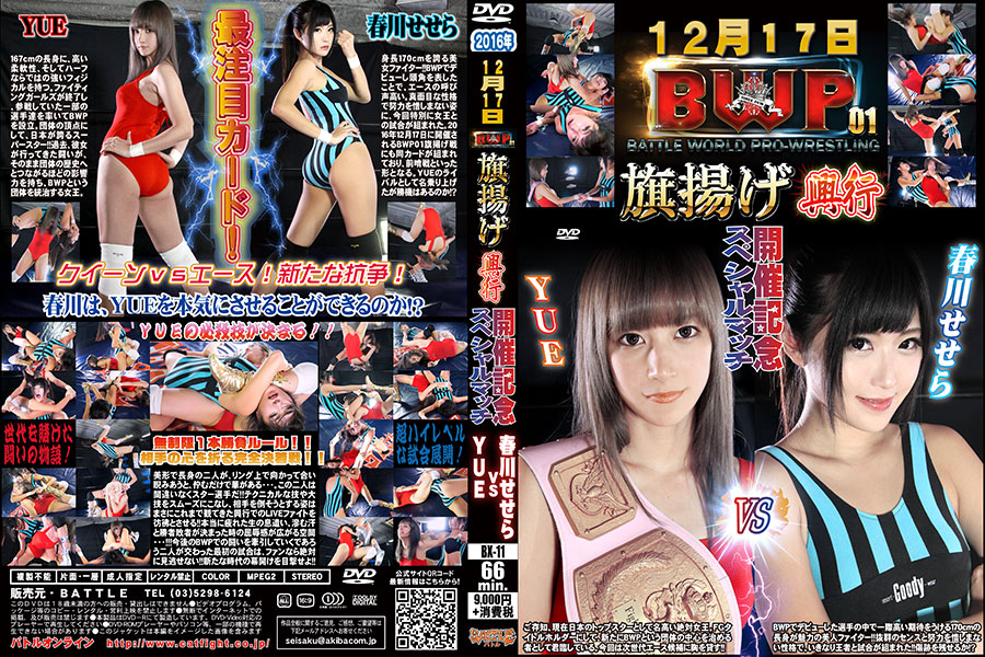 【HD】2016年12月17日 BWP旗揚げ興行開催記念スペシャルマッチ YUE vs 春川せせら パッケージ画像