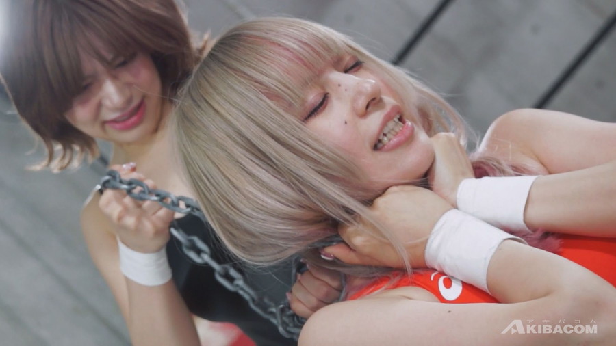 FGI02開催記念マッチ YUEvs有村のぞみ YUEvsYUE 女子プロレス キャットファイト YUE 有村のぞみ