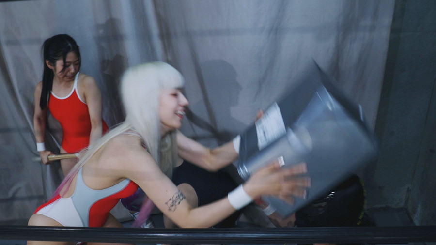 激闘スペシャルMIX男女混合タッグマッチ 前乃菜々&YUE組vs男子レスラー組  女子プロレス キャットファイト 男対決 前乃菜々 YUE