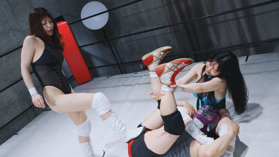 女子プロレス　キャットファイト　男対決　雨宮留菜　新村あかり　